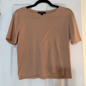 Forever 21 Nude Color Short Sleeve Top